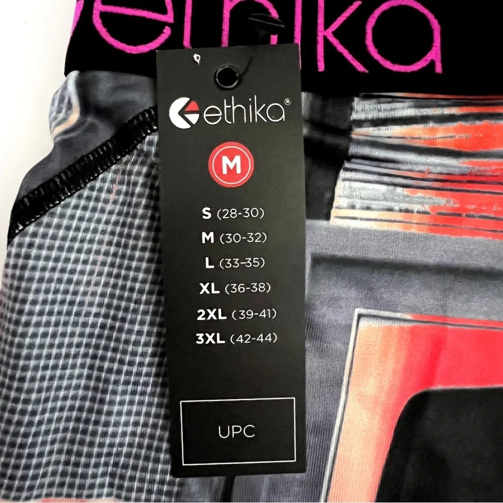 Ethika Boxer Briefs Mens Medium Underwear Retro VHS Tapes Black Pink The Staple
